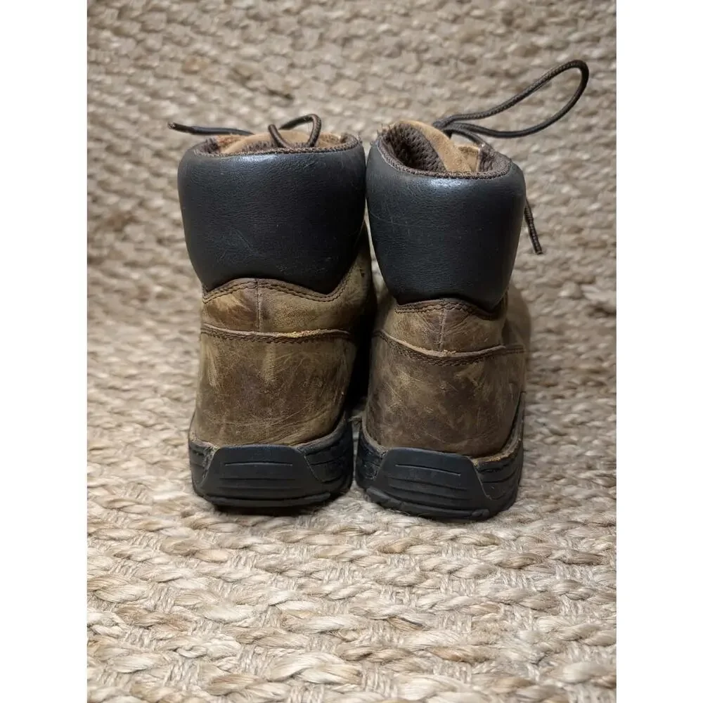 Wolverine Durbin Brown Leather Waterproof Outdoor Work Boot Mens Size 10.5 EW